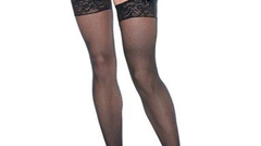 White background black panties