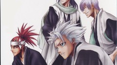 White background bleach ichimaru gin Kuchiki byakuya Hitsugaya 