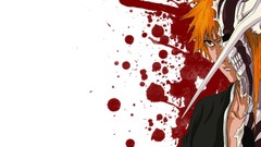 White background bleach kurosaki ichigo orange hair Simple 