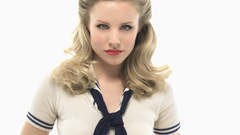 White background blondes Kristen