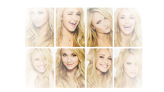 White background blondes woman