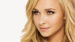 White background blondes woman