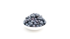 White background blueberry cactus fruit