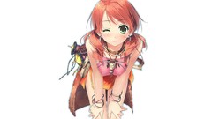 White background blush anime girls green eyes final fantasy 