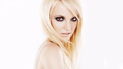 White background Britney Spears
