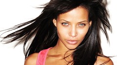 White background brunettes supermodels Denise Vasi
