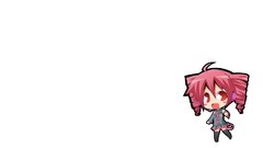 White background Chibi utau kasane teto Simple Background