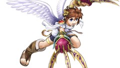 White background claws pit angels Simple Background Kid Icarus: 