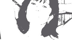 White background faces