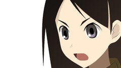 White background faces long hair anime girls sayonara zetsubou 