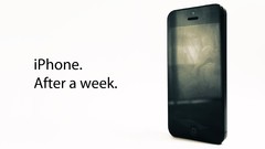 White background fingerprints Apple iPhone 5