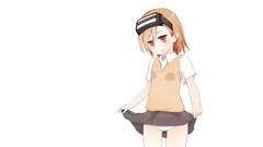 White background goggles toaru majutsu no index misaka imouto 