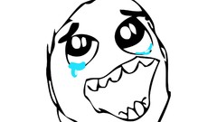 White background happy meme