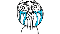 White background happy meme