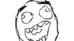 White background happy meme