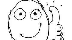 White background happy thumbs up meme