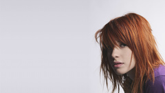 White background hayley williams singers redheads