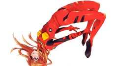 White background long hair anime girls blue eyes brunettes 