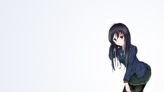 White background long hair anime girls school uniforms accel 