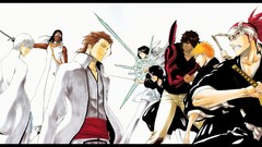 White background Manga bleach kurosaki ichigo kuchiki rukia 