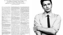 White background monochrome james franco magazine scans Inez