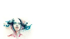 White background paintings artwork