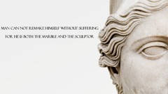 White background philosophy sculptures Quotes