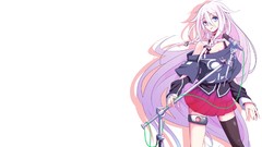 White background pink hair anime girls vocaloid ia Simple 