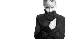 White background Reese Witherspoon monochrome
