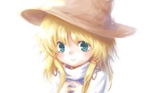 White background Ribbons drawings blondes blush smiling long 