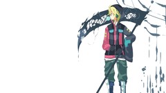 White background scythe vocaloid kagamine len Simple Background 
