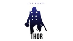 White background silhouettes posters fan art thor The Avengers 