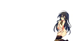 White background skirts blush long hair brown eyes shakugan no 