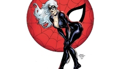 White background Spider-Man marvel comics Black Cat (Comics)