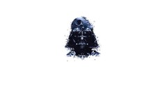 White background star wars Darth Vader minimalistic artwork