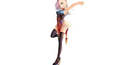 White background stockings anime girls underwear panties Simple 