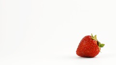 White background strawberries fruits Simple Background