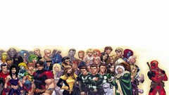 White background superheroes marvel comics Deadpool Wade Wilson