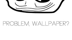 White background trollface meme problem