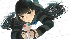 White background UN-GO Sasa Kazamori