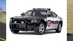 White background vehicles dodge charger police cars
