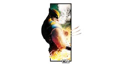 White background wolverine logan fan art marvel comics