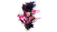 White background X-Men fan art marvel comics gambit