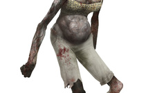 White background zombies left