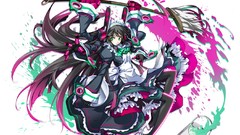 White blade Anime dress anime girls pantyhose Simple Background