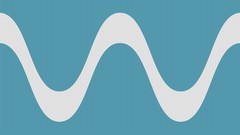 White blue background waves