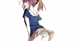 White blush underwear Simple Background striped lingerie