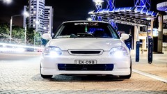 White cars American Honda civic Coupé