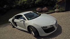 White cars audi r8 vehicles
