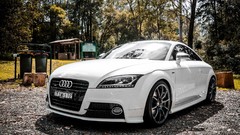 White cars audi tt
